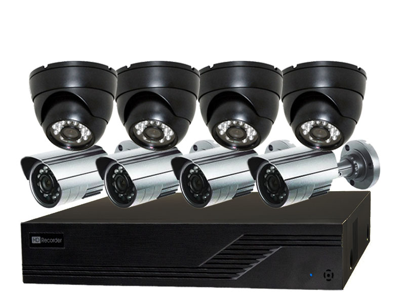 4 to 8 Camera Video Security Camera Systems for Home and Business