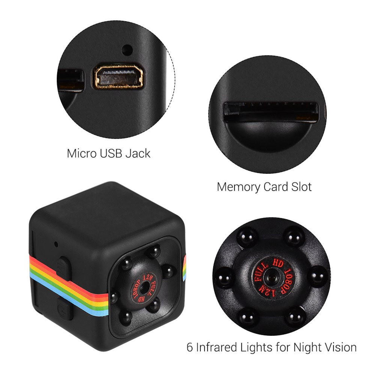 Mini Nanny Cam with Night Vision and Audio 