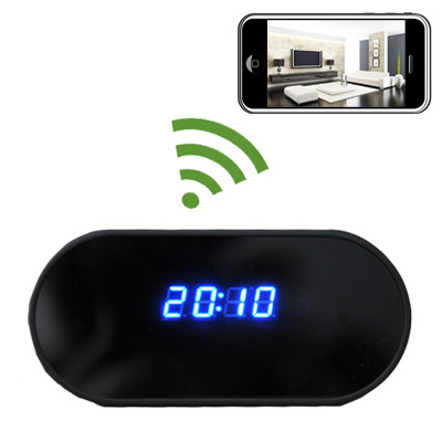 Alarm Clock Hidden Camera WiFi DVR with NO Pinhole 1920x1080