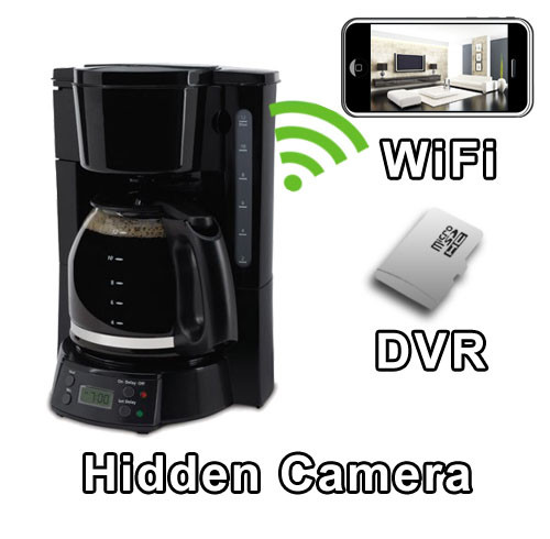 WiFi Series Coffee Maker Hidden Spy Camera